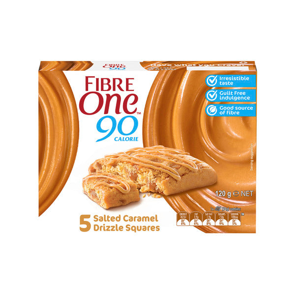 Fibre One Salted Caramel Squares 5 pack | 120g