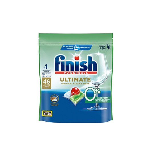 Finish Ultimate 0% Dishwashing Tablets Regular 46 Pack