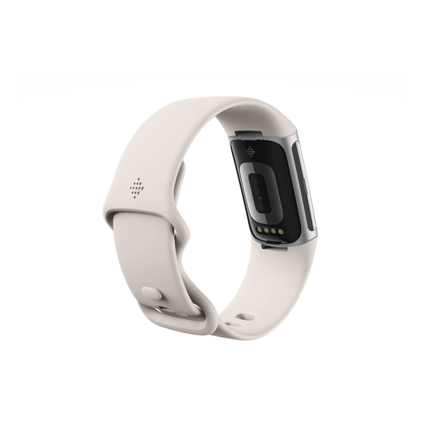 Fitbit Charge 6 Fitness Tracker (Porcelain/Silver Aluminium)