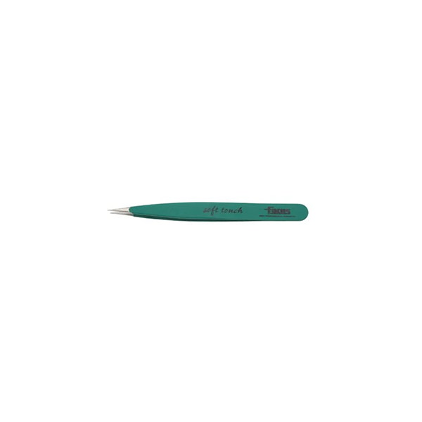 Focus Pointed Soft Touch Tweezer - Green