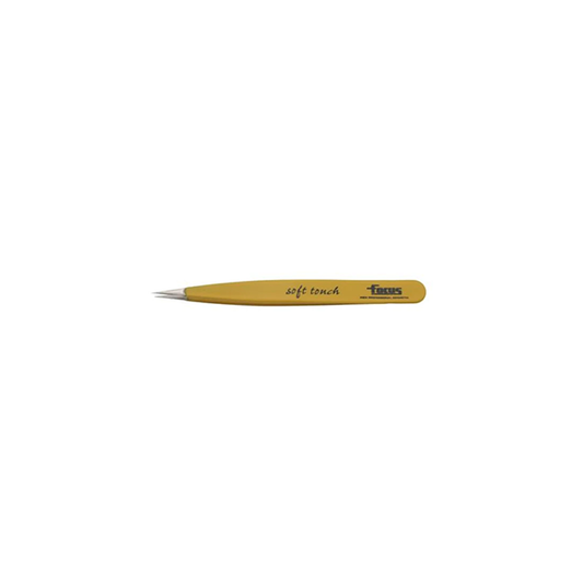 Focus Pointed Soft Touch Tweezer - Yellow