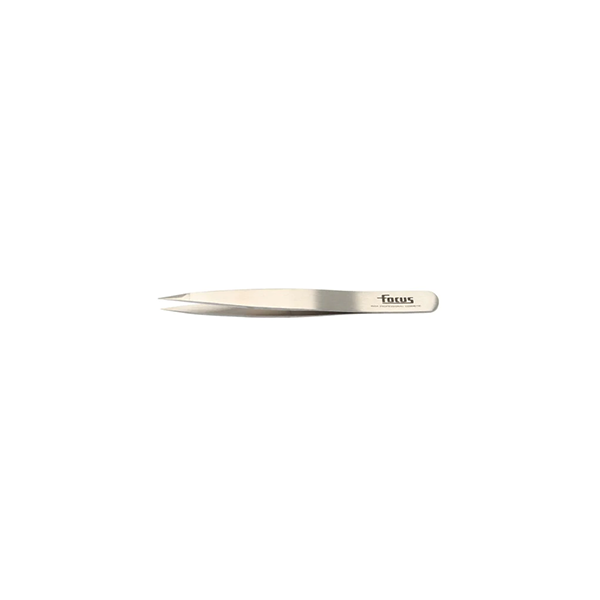 Focus Stainless Steel Satin Long Point Tweezer