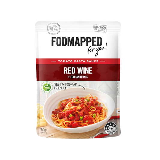 Fodmapped Gluten Free Red Wine & Tomato Pasta Sauce | 375g