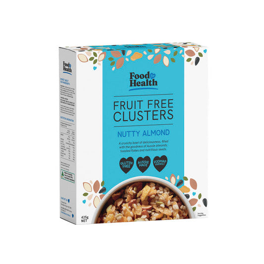 Food For Health Nutty Almond Fruit Free Clusters | 425g