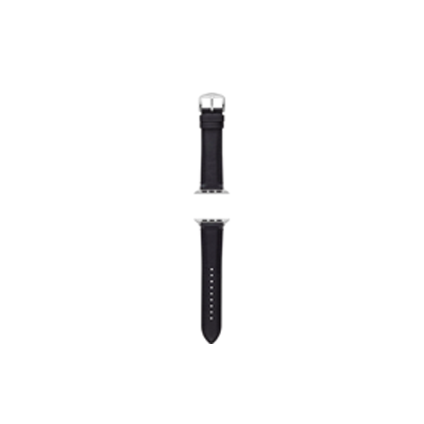 Fossil Men's Black Leather Band for Apple Watch 42/44/45mm
