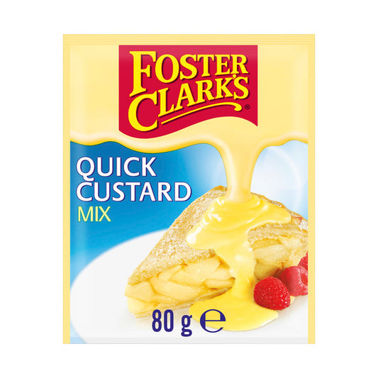 Foster Clarks Quick Custard Powder Mix | 80g x 2 Pack
