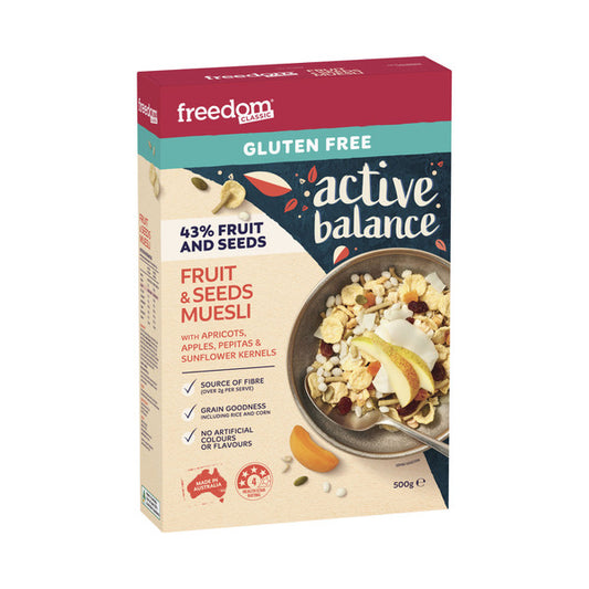 Freedom Classic Active Balance Fruit & Seeds Muesli Cereal | 500g