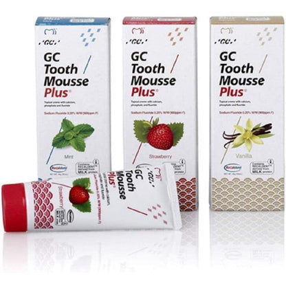 GC Tooth Mousse Plus Mint 40g Tube - 1 Tube - Recaldent Topical Creme Tooth Desensitiser