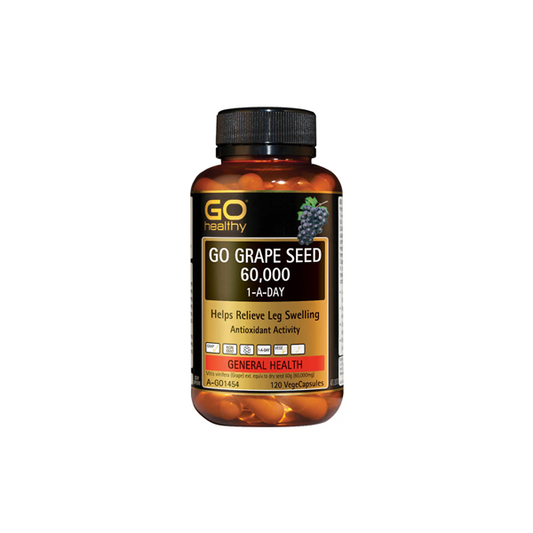 GO Healthy Grape Seed 60000mg 1-A-DAY 120 Vege Capsules