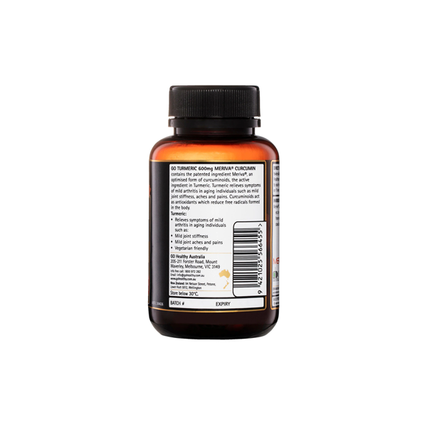 Tumeric 600 GO Healthy Turmeric 600Mg 60 Vege Capsules – Shop & Dispatch