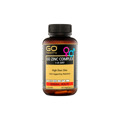 GO healthy Zinc Complex 1-A-Day 120 Vege Capsules