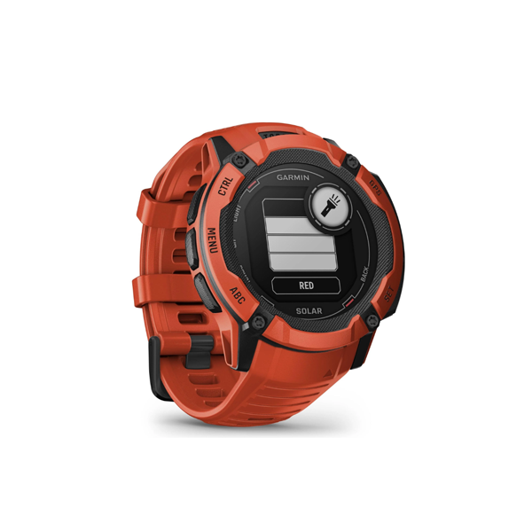 Garmin Instinct 2X Solar Sports Watch (Flame Red)
