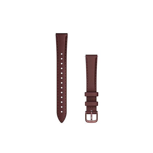 Garmin Lily® 2 Accessory Band, Leather, Dark Bronze/Mulberry
