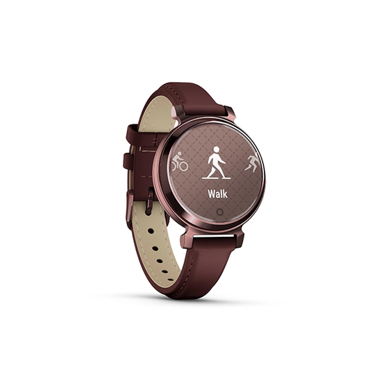 Garmin Lily® 2 Classic, Dark Bronze with Mulberry Leather Band