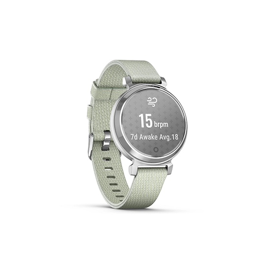 Garmin Lily® 2 Classic, Silver with Sage Grey Fabric Band