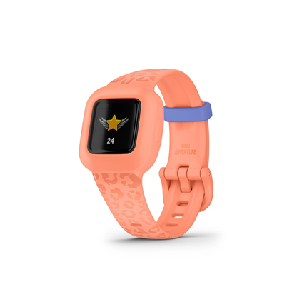 Garmin Vivofit jr. 3 Fitness Tracker (Peach Leopard)