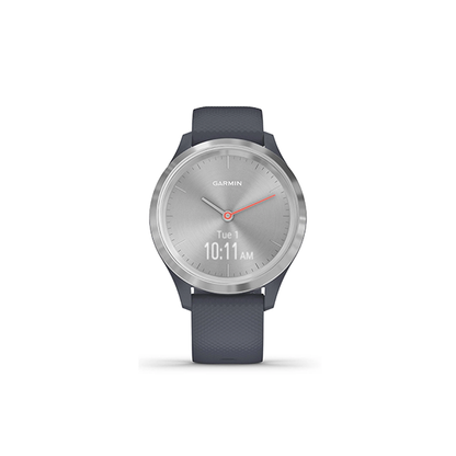 Garmin Vivomove 3S Hybrid Smart Watch (Silver/Granite Blue)