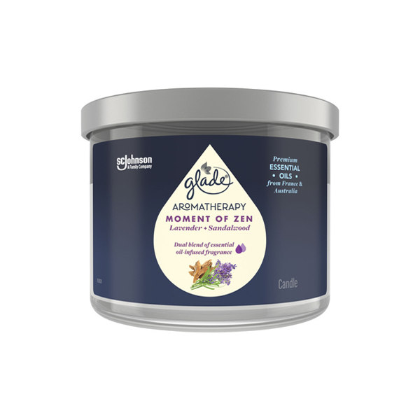 Glade Aromatherapy Candle Lavender & Sandalwood | 1 each