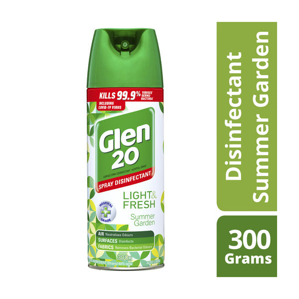 Glen 20 Summer Garden Disinfectant Spray 300g Shop & Dispatch