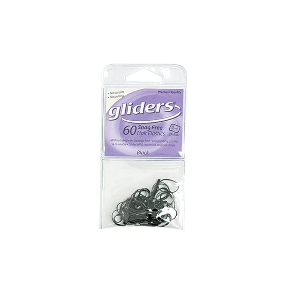 Gliders Snag Free Hair Elastics 2mm - 60pc