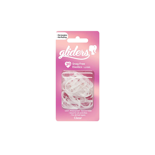 Gliders Snag Free Hair Elastics 4mm - 30 pc