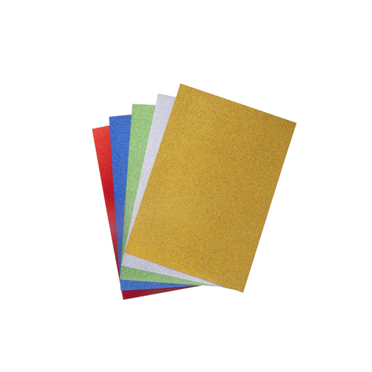 Glitter Board A4 Assorted Colours 25 Pack