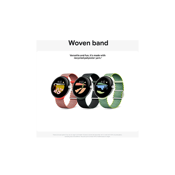 Google Pixel Watch Woven Band (Dark Olive)