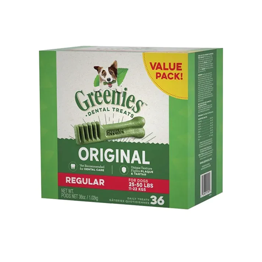 Greenies Original Dog Treat Regular 1kg x 2