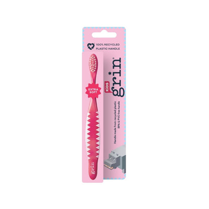 Grin Kids Recycled Toothbrush Mixed Pink & Blue