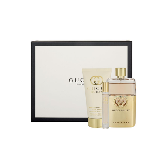 Gucci Guilty Pour Femme Eau De Parfum 90ml 3 Piece Set