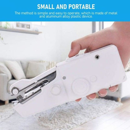 Handheld Portable Mini sewing machine Quick Repairing for Fabric Clothing Kids Cloth Pet Clothes, Suitable for Travel Use beginners