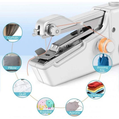 Handheld Portable Mini sewing machine Quick Repairing for Fabric Clothing Kids Cloth Pet Clothes, Suitable for Travel Use beginners