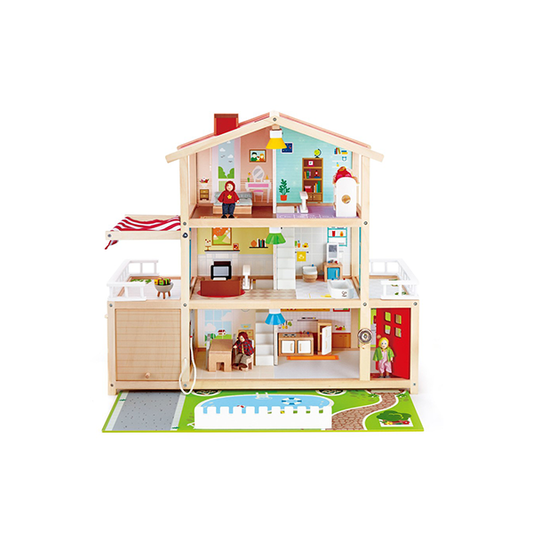 Hape Wooden Doll Family Mansion