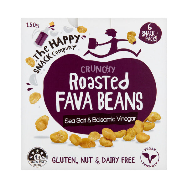 Happy Snack Company Favva Beans Sea Salt & Vinegar 6 Pack | 150g