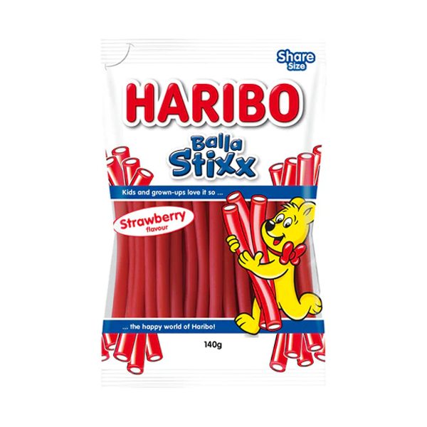 Haribo Strawberry Flavour Balla Stixx | 140g