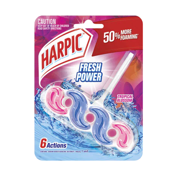 Harpic Fresh Power6 Toilet Cleaner Tropical Blossom | 39g