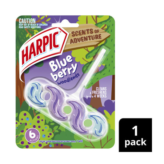 Harpic Scent Of Adventure In Bowl Toilet Cleaner Blueberry | 1 each