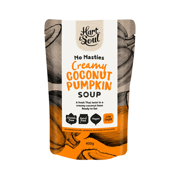 Hart & Soul Coconut Pumpkin Soup Pouch | 400g