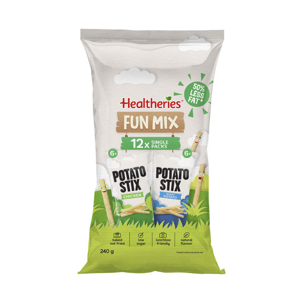 Healtheries Potato Stix Fun Mix Variety Multipack Kids Lunchbox Snacks 12X20g | 240g
