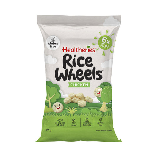 Healtheries Rice Wheels Chicken Multipack Gluten Free Lunchbox Snacks 6X21g | 126g
