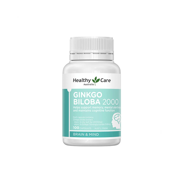 Healthy Care Ginkgo Biloba 2000mg 100 Capsules