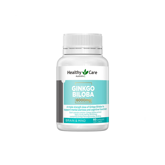 Healthy Care Ginkgo Biloba 6000Mg 60 Capsuless