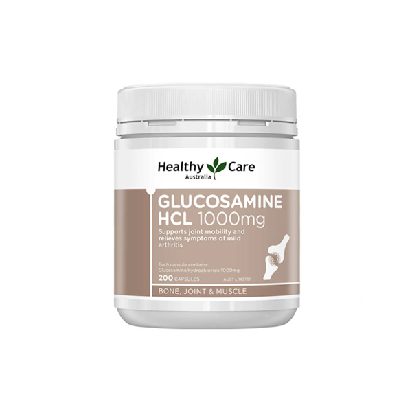 Healthy Care Glucosamine HCL 1000mg 200 Capsules