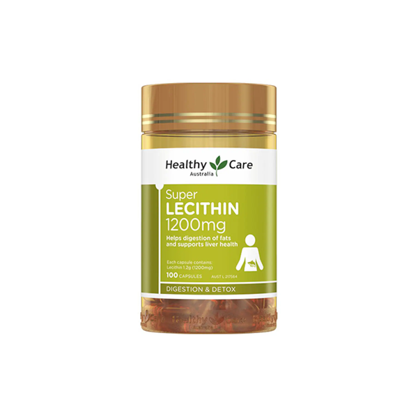 Healthy Care Super Lecithin 1200mg 100 Capsules
