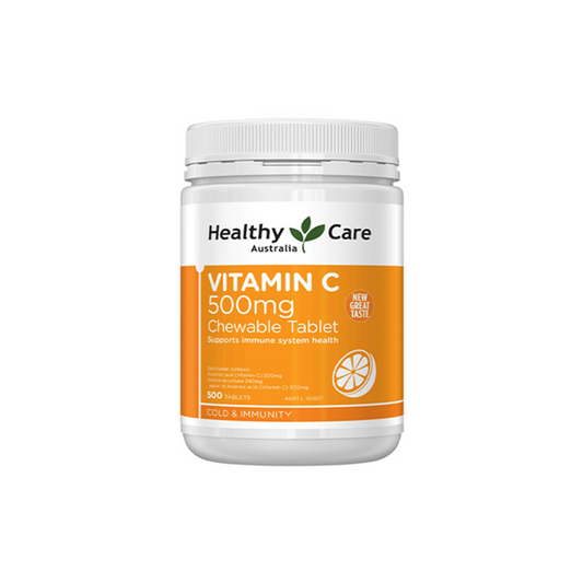 Healthy Care Vitamin C 500mg 500 Chewable Tablets