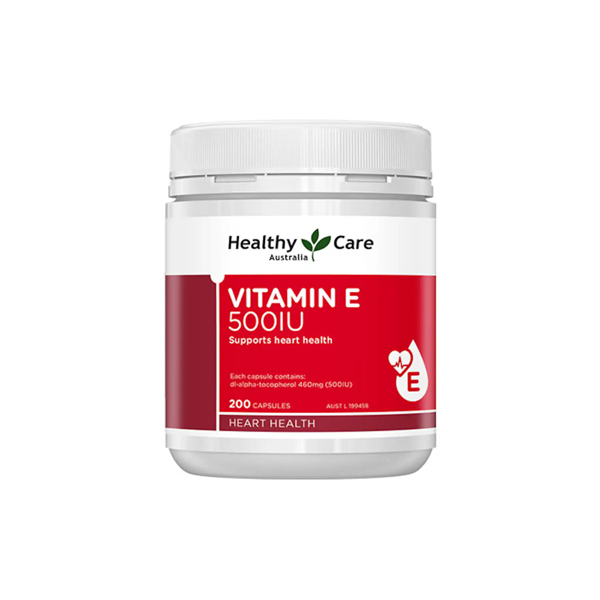 Healthy Care Vitamin E 500IU 200 Capsules