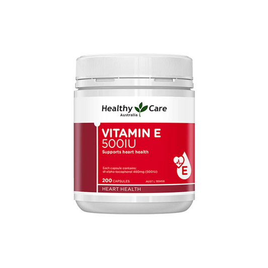 Healthy Care Vitamin E 500IU 200 Capsules