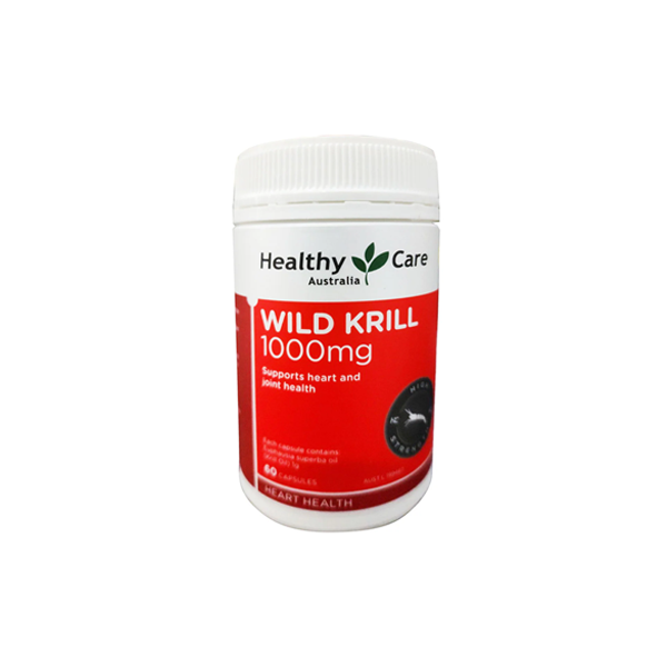 Healthy Care Wild Krill Oil 1000mg 60 Capsules