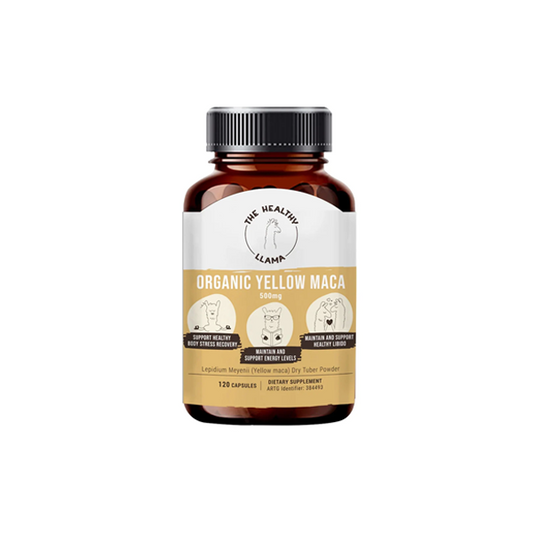 Healthy Llama Organic Yellow Maca 120 Capsules