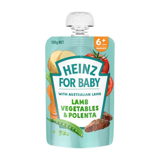 Heinz Lamb Vegetable And Polenta 6+ Months Pouch | 120g x 2 Pack